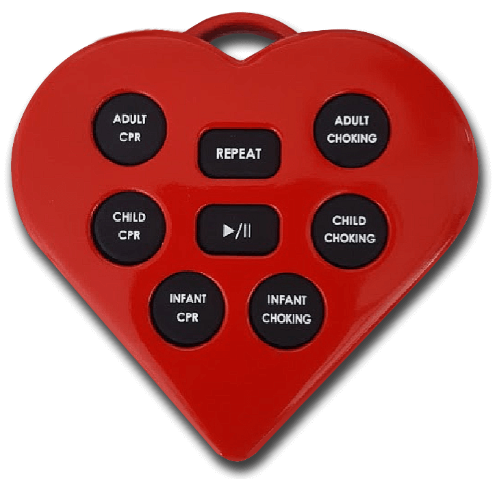 Voice CPR Original Device Hands on the Heart